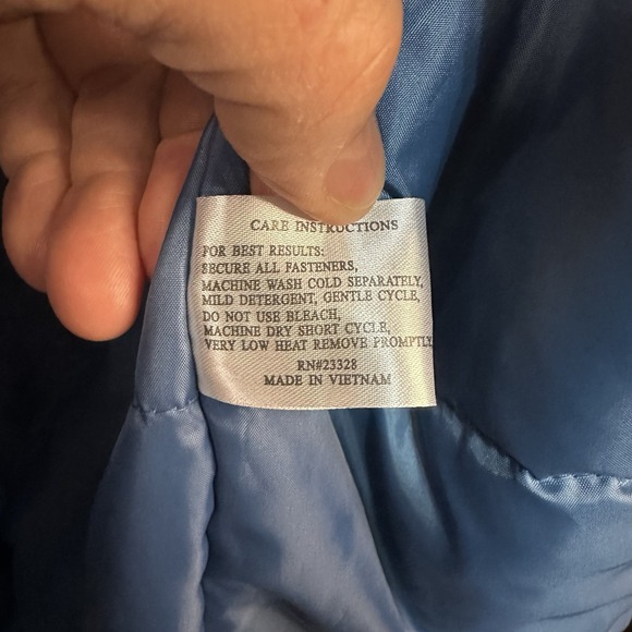 Forecaster Of Boston Teal Blue Large Women's Coat Hooded Full Zip & Button - Picture 6 of 10